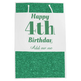 Sacola Para Presentes Média bolsa de presente de aniversário de 4º aniversário