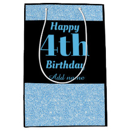 Sacola Para Presentes Média bolsa de presente de aniversário de 4º aniversário