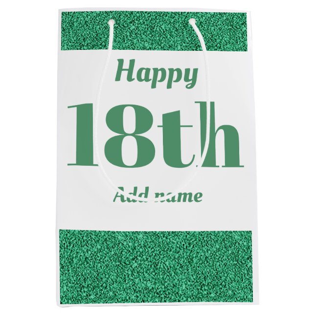 Sacola Para Presentes Média bolsa de presente de aniversário personalizado e n (Frente)