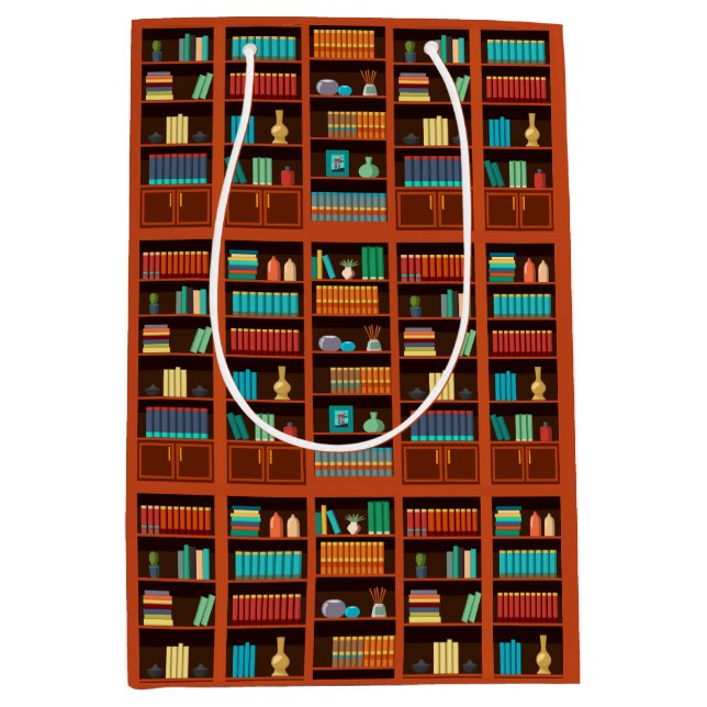 Sacola Para Presentes Média Bolsa de Presente de Booklover (Frente)