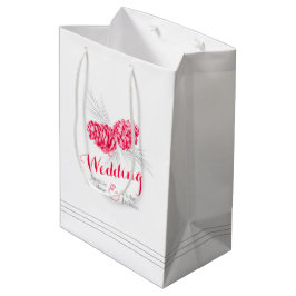 Sacola Para Presentes Média Bolsa de presente de casamento de desenho de pinho