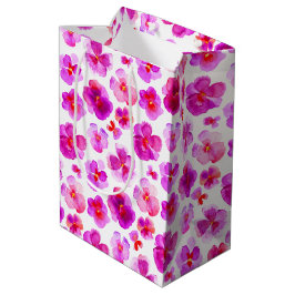 Sacola Para Presentes Média Bolsa de presente de cor branca-de-água cor-de-ros