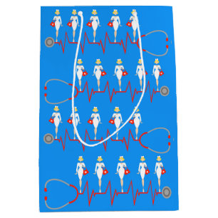 Sacola Para Presentes Média Bolsa de Presente de Enfermeira Retroativa