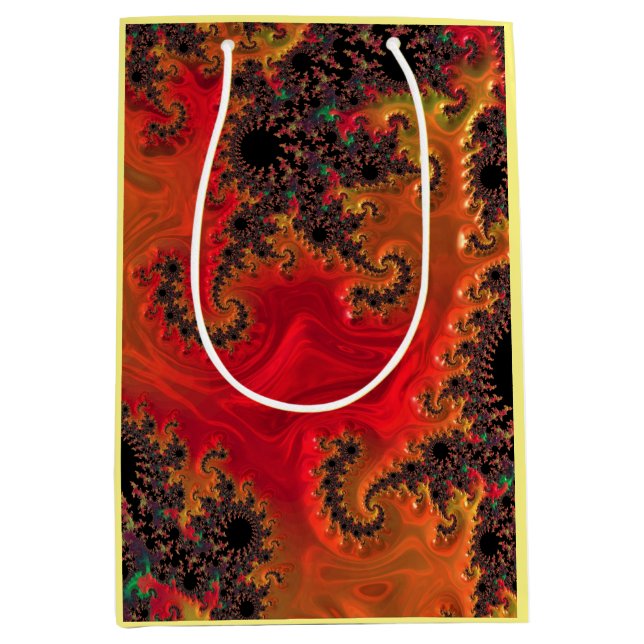 Sacola Para Presentes Média Bolsa de Presente de Fogo e Beleza (Frente)