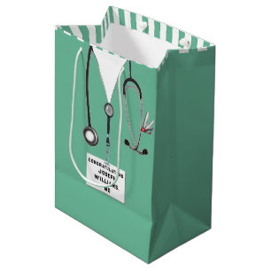 Sacola Para Presentes Média Bolsa de Presente de Formatura de Medicina Média