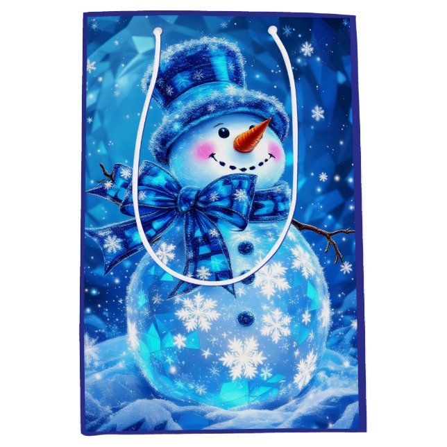 Sacola Para Presentes Média Bolsa de Presente de Joy Winter (Frente)