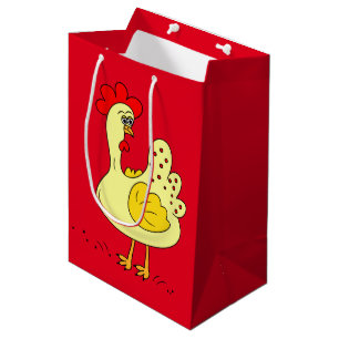 Sacola Para Presentes Média Bolsa de presente de meio cartoon country Chicken