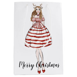 Sacola Para Presentes Média Bolsa de Presente de Natal Médio