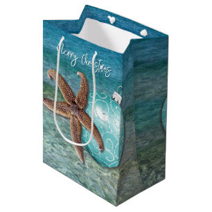 Sacola Para Presentes Média Bolsa de Presente de Natal Tropical