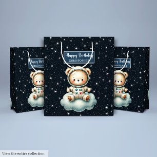 Sacola Para Presentes Média Bolsa de Presente do Explorador de Espaço para Men