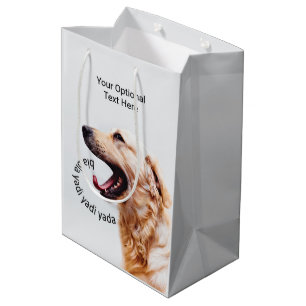 Sacola Para Presentes Média Bolsa de presente personalizada de Cachorro Engraç