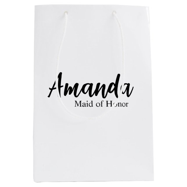 Sacola Para Presentes Média Bolsa de Presente Personalizada, Presente Lembranç (Frente)