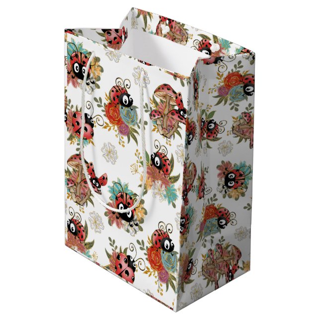 Sacola Para Presentes Média Bolsa de presentes de damybug (Verso inclinado)