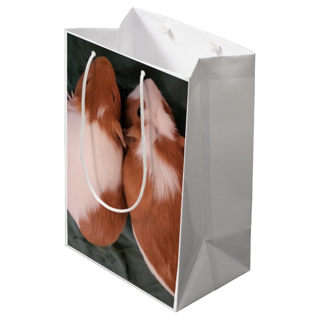 Sacola Para Presentes Média Bolsa de presentes de porco (Verso inclinado)