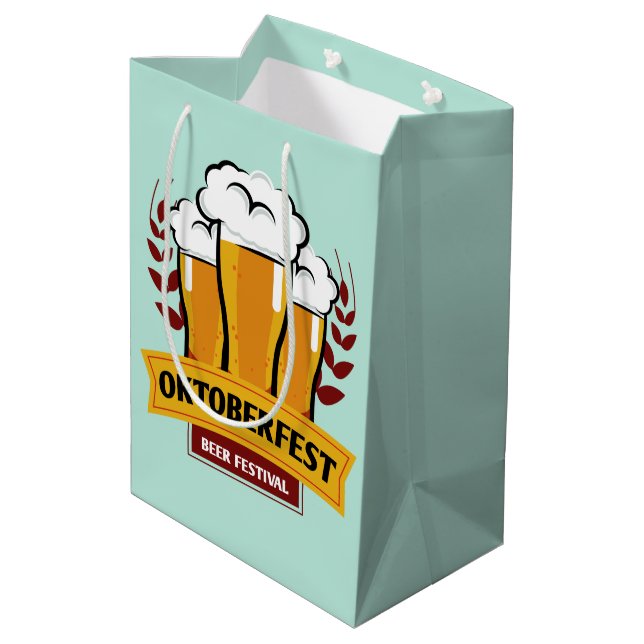 Sacola Para Presentes Média Bolsa de presentes meio-médio Oktoberfest (Verso inclinado)