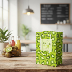 Sacola Para Presentes Média Bolsa Empresarial Personalizada com Padrão de Frut
