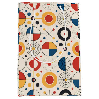 Sacola Para Presentes Média Bolsa regalo diseño geométrico