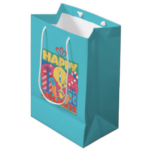 Sacola Para Presentes Média BOLSAS DE CARRO™ Feriados felizes da TWEETY™
