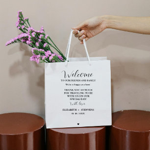 Sacola Para Presentes Média Bolsas de convidados do hotel de boas-vindas do ca