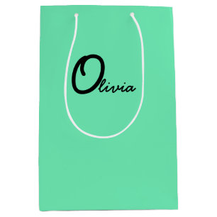 Sacola Para Presentes Média Bolsas de Favoritos do Partido Personalizado Verde