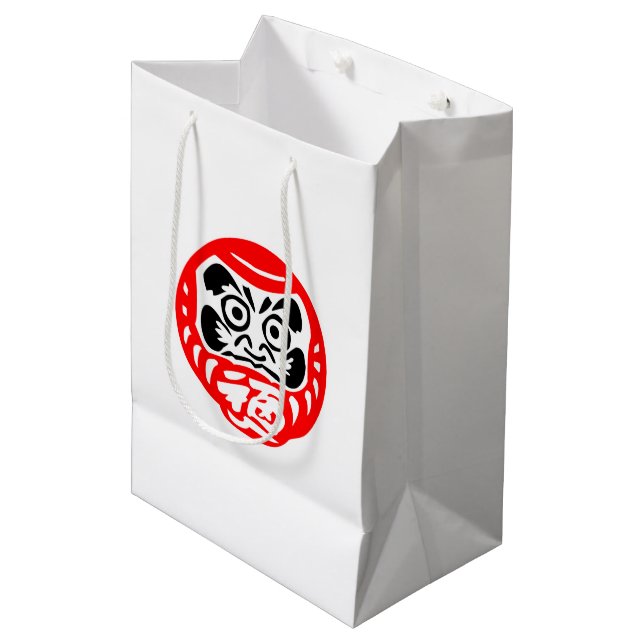 Sacola Para Presentes Média Bolsas de Presente Daruma (Frente inclinada)