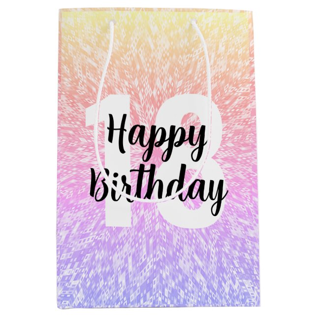 Sacola Para Presentes Média Bolsas de Presente de Mandala Grande (Frente)