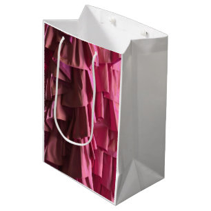 Sacola Para Presentes Média Bonito Gelão-de-vidro-rosa Padrões de Presente M