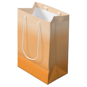 Sacola Para Presentes Média Bonito Peach Ombre