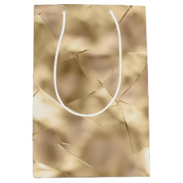 Sacola Para Presentes Média Bonito Vidro Dourado Elegante