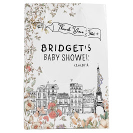 Sacola Para Presentes Média Bonjour Bebe Sexo Chá de fraldas Neutro