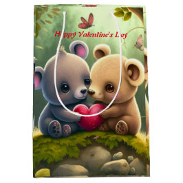 Sacola Para Presentes Média Bons animais apaixonados