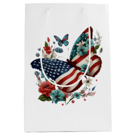 Sacola Para Presentes Média Borboleta Americana