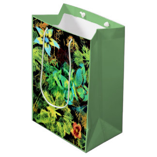 Sacola Para Presentes Média Borboleta e Flor Rodilius Gift Bag