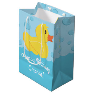 Sacola Para Presentes Média Borracha Ducky Party Kids Baby