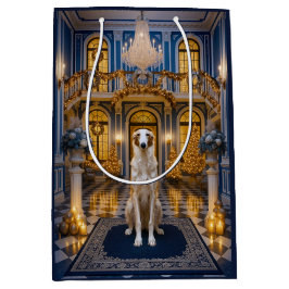 Sacola Para Presentes Média Borzoi Holiday Card