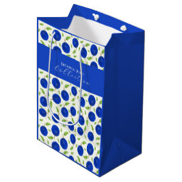 Sacola Para Presentes Média Botanical Plums Collection Ivory