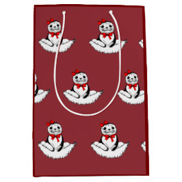 Sacola Para Presentes Média Bow-tiful Seal – Christmas Edition