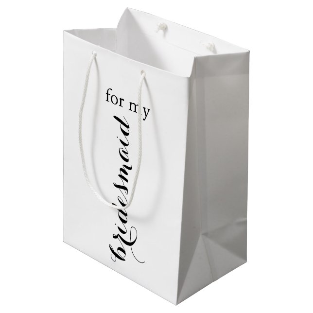 Sacola Para Presentes Média Bridesmaid Gift Bag (Frente inclinada)