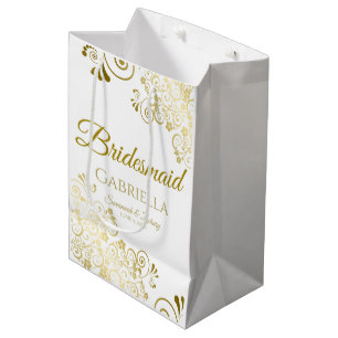 Sacola Para Presentes Média Bridesmaid Wedding Gift Bag - Média