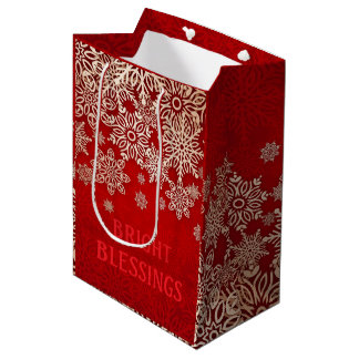 SACOLA PARA PRESENTES MÉDIA BRILHO BRILHANTE GIFT BAG MÉDIO