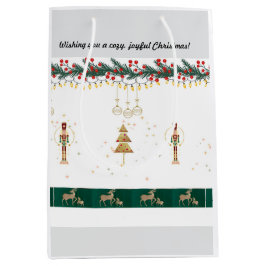 Sacola Para Presentes Média Brincadeira de Natal do Gift Bag