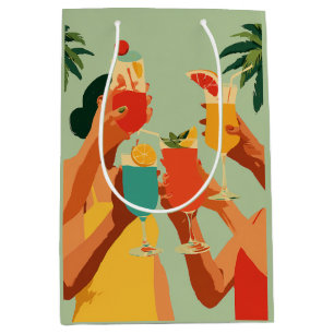 Sacola Para Presentes Média Brinde Tropical para a Noiva