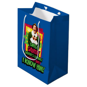 Sacola Para Presentes Média Buddy the Elf OMG! Santa!