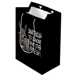 Sacola Para Presentes Média Burro Inteligente Legal