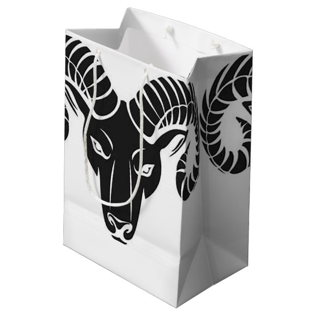 Sacola Para Presentes Média Cabeça da ram (Verso inclinado)