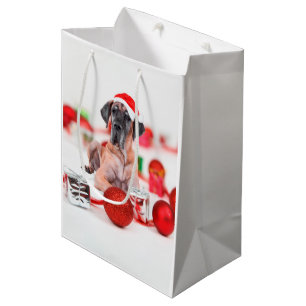 Sacola Para Presentes Média Cachorro Cachorro Cachorro Cachorro Noel Chapat