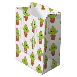 Sacola Para Presentes Média Cacto
