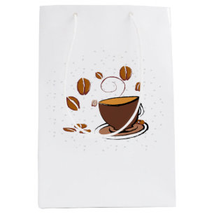 Sacola Para Presentes Média Café Amor