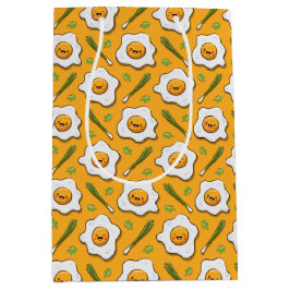 Sacola Para Presentes Média Café da Manhã de Ovos Felizes