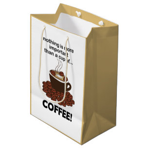 Sacola Para Presentes Média Café Engraçado Café Café Lover Café
